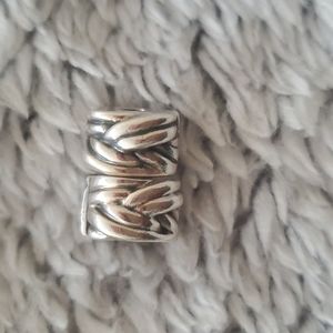 Pair of pandora forget me knot clips